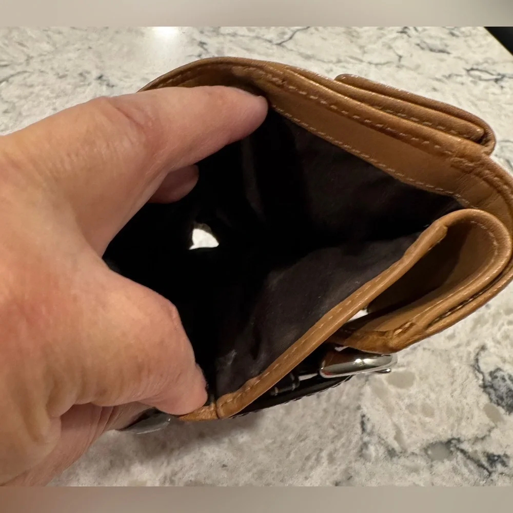 Vintage Coach Soho Flap Brown Wallet Rare Y2K - Picture 5 of 11